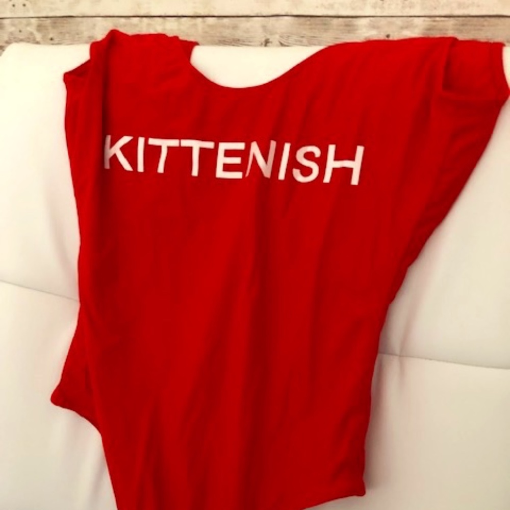 BABE WATCH KITTENISH ONE PIECE SWIMSUIT
